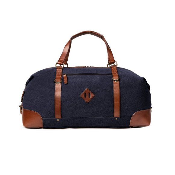 DRAKENSBERG Travel bag Sam Navy Blue  handmade vintage weekender main image 4